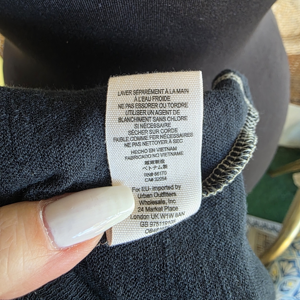 Free People Navy Blue Button-Down Shirt - Picture 16 of 16